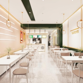 现代小吃店3D模型下载